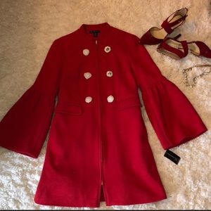 Beautiful NEW INC Coat w/Rhinestone Buttons